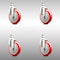 Service Caster 5 Inch 316SS Red Polyurethane Wheel Swivel 3/8 Inch Threaded Stem Caster Set SCC-SS316TS20S514-PPUB-RED-381615-4 - alternate 4